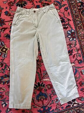 Boden Women's 6 UK 10 Army Green Pants Utility Chino High Rise